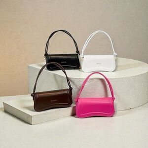 JW PEI Elegant Shoulder Bags - Black, White, Brown, Pink
